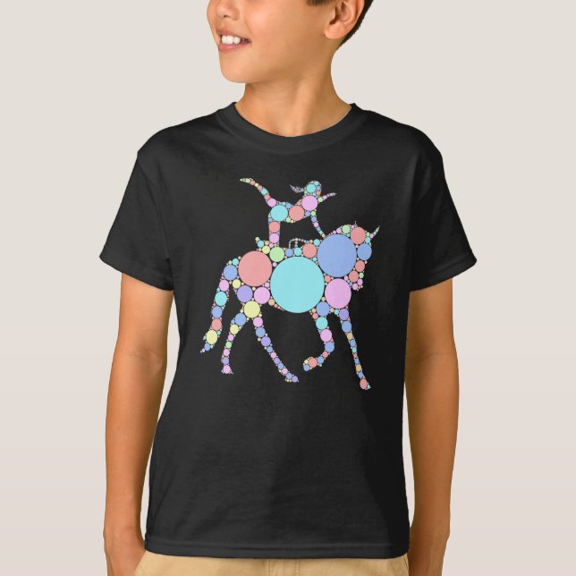 T-shirt Vaulting Girl Equestrian Sport Vaulter (Devant)