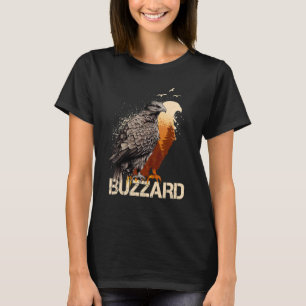 T-shirt Vautour de buzzard Scavenger Oiseau Forêt Vintage