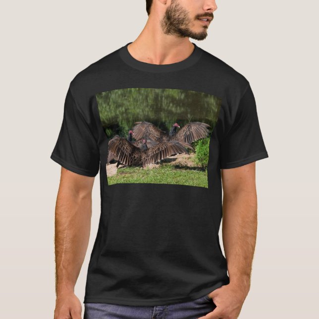 T-shirt Vautours de Turquie avec les ailes répandues (Devant)