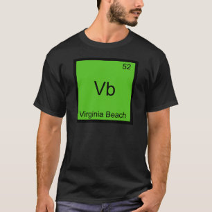T-shirt Vb - Ville de Virginia Beach Symbole d'élément chi