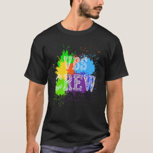 T-shirt Vbs Crew Paint Splatter Vacances Bible School Appa