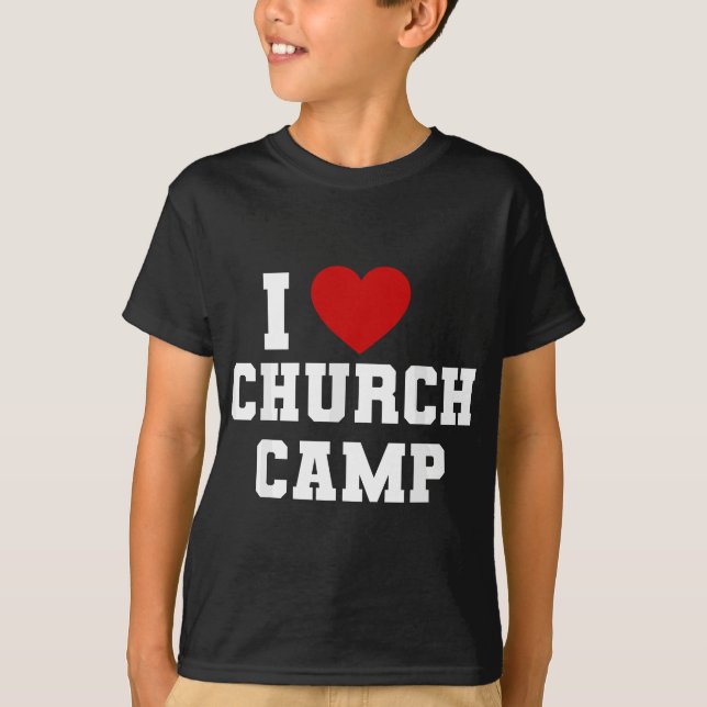 T-shirt VBS I Love Church Camp Christian Church Bible Scho (Devant)