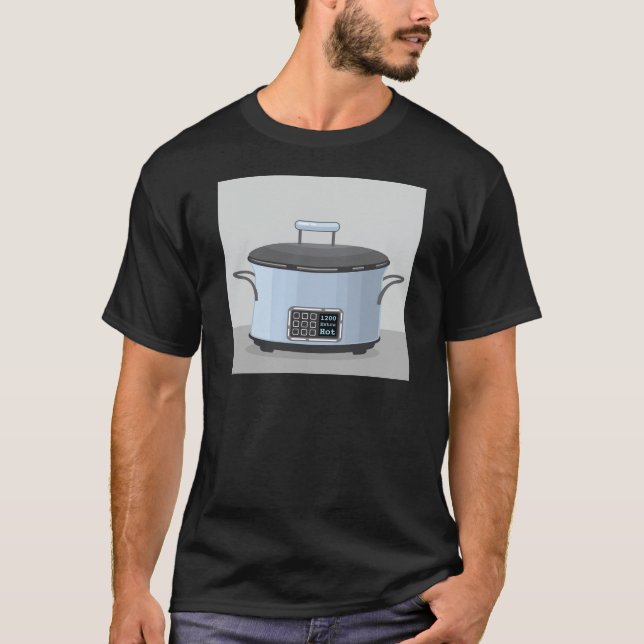 T-shirt Vecteur à cuisson lente de pot de cruche (Devant)