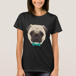 T-shirt Vecteur visage de pug mignon 967