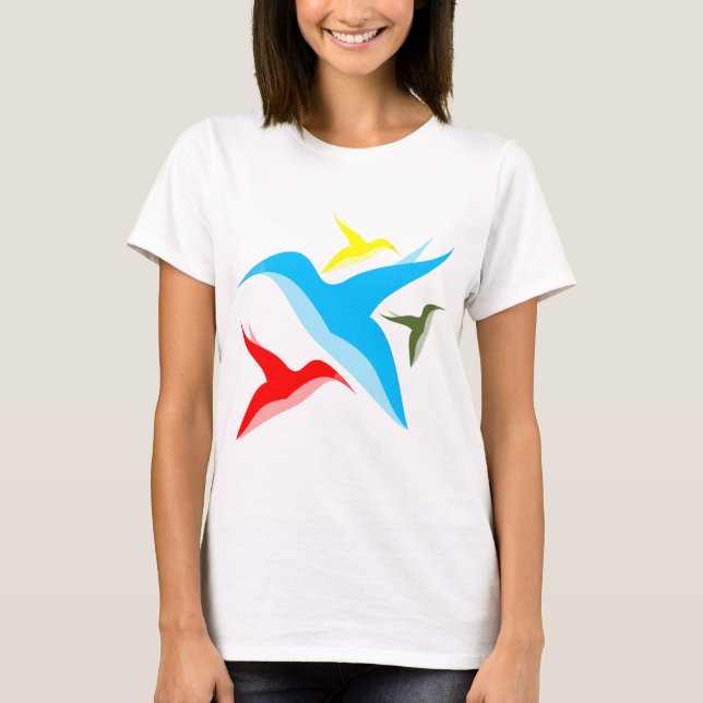 T-shirt Vecteurs d'oiseaux (Devant)