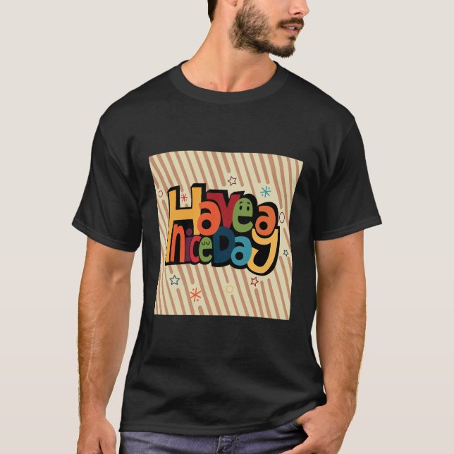 T-shirt vectoriel de message moderne (Devant)