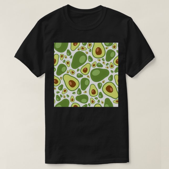 T-shirt vectoriel sans faille Avocado (Design devant)