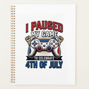 T-shirt vectoriel vintage du 4 juillet pour joueur