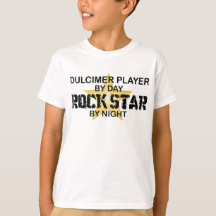 T-shirt Vedette du rock de dulcimer par nuit
