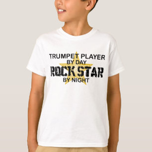 T-shirt Vedette du rock de trompette par nuit