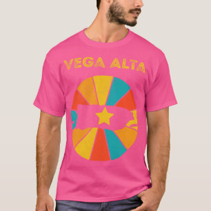 T-shirt Vega Alta Porto Rico Vintage Souvenir désorganisé