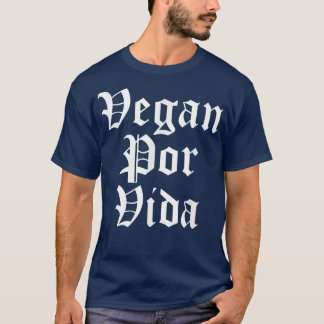 T-shirt Vega Por Vida Chola Mexicaine Chicana Vegana Veget