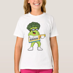 T-shirt Vegan Broccoli at Music with Guitar