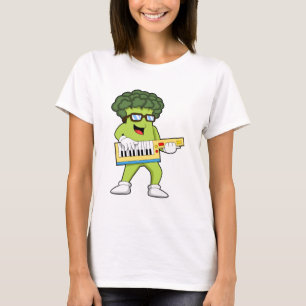 T-shirt Vegan Broccoli at Music with Guitar