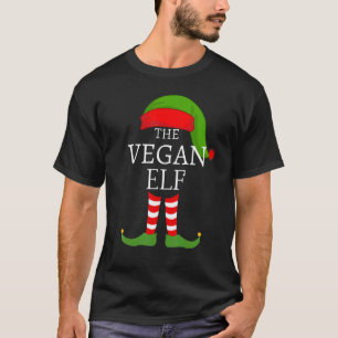 T-shirt Vegan Elf Matching Family Group Christmas Party Pa
