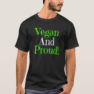 T-shirt Végan et fier Meilleur véganisme anti-viande à bas