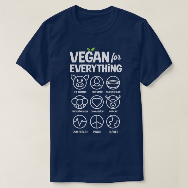 T-shirt Vegan For Everything Chart Veggie Life Funny Veget (Design devant)