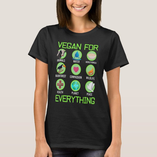 T-shirt Vegan For Everything Proud Vegan 4 (Devant)