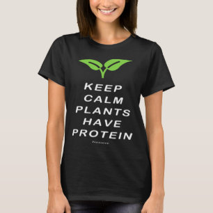 T-shirt Vegan Garder Le Calme Plantes Ont Protéine
