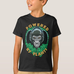 T-shirt Vegan Gorilla - Propulsé Par Citation Plante