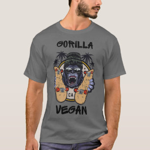 T-shirt Vegan Muscle Gym Vegan Lifestyle Gorilla 1