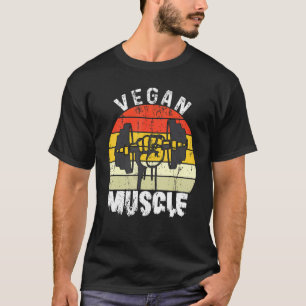 T-shirt Vegan Muscle Vegan Power Poids Poids Bodybuilder