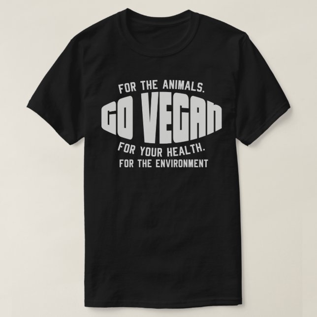 T-shirt Vegan Pour Les Animaux (Design devant)