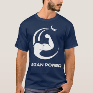 T-shirt Vegan Power Vegan Muscles végétariens Bête sur Fit