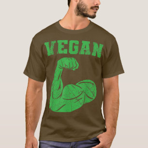 T-shirt Vegan Power Végétarien Muscle Plante Bodybuilding 