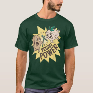 T-shirt Vegan Power Végétarien Muscle Plante Bodybuilding 