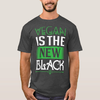 T-shirt Vegan Saying Vegan Is The New Black Nutrition Vege