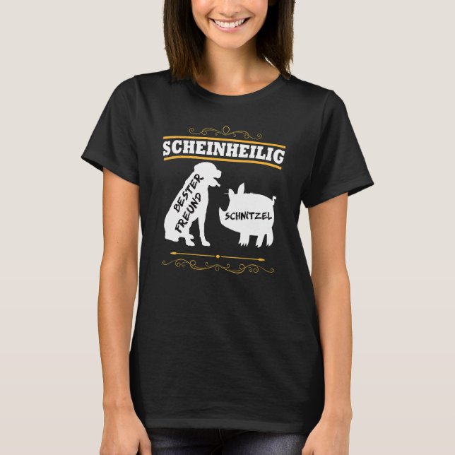 T-shirt Vegan Scheinheilig Protection des animaux Droits d (Devant)