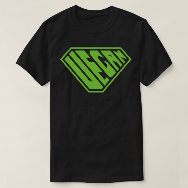 T-shirt Vegan SuperEmpowered Green 1 (Design devant)