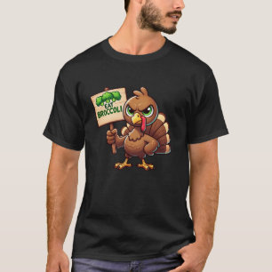 T-shirt Vegan Thanksgiving Eat Brocoli Turquie Végétal