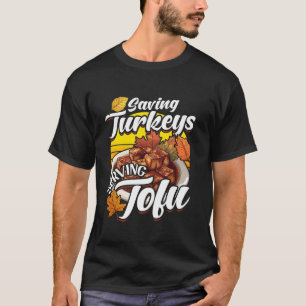 T-shirt Vegan Thanksgiving Plante Basé Fête pour Vegetaria