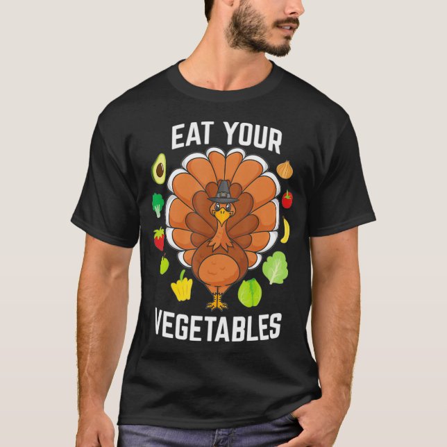 T-shirt Vegan Thanksgiving Turquie Plante de régime alimen (Devant)