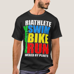 T-shirt Vegan Triathlte Swim Bike Run