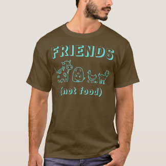 T-shirt Vegan Vegetarian Food Vegans Friends Cow Pig Chick