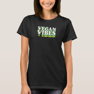T-shirt Vegan Vibes Éthique Pro Vegan Défenseur Herbivore
