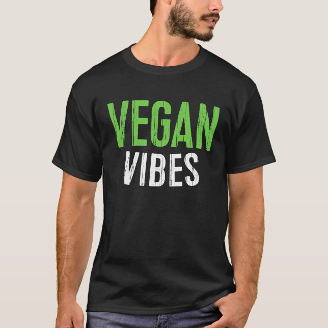 T-shirt Vegan Vibes  Vegetarian (Devant)