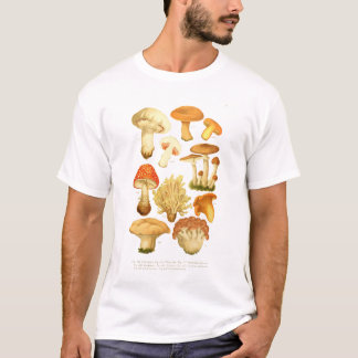 T-shirt Vegan Vintage Mushroom