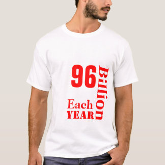 T-shirt VEGANS, SAVE, 96, Billion, Lives, Each, Year