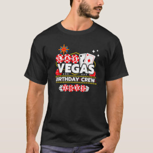 T-shirt Vegas Anniversaire Crew Noir Unisex Adultes Courte