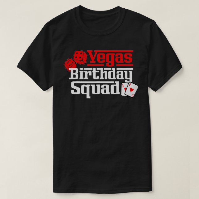 T-shirt Vegas Birthday Squad (Design devant)