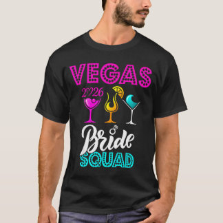 T-shirt Vegas Bride Squad 2026 Married in Vegas