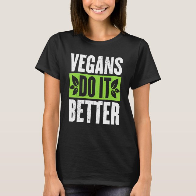 T-shirt Vegas Do It Better Veggie Food Vegetarian Day (Devant)