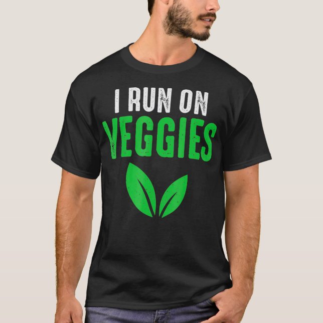 T-shirt Végétable Coureur de citation Motivationnelle Cour (Devant)