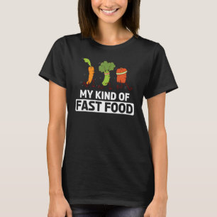 T-shirt Végétable Drôle Mon Genre De Restauration Rapide V