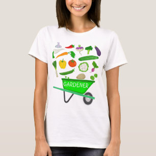 T-shirt végétal de brouette