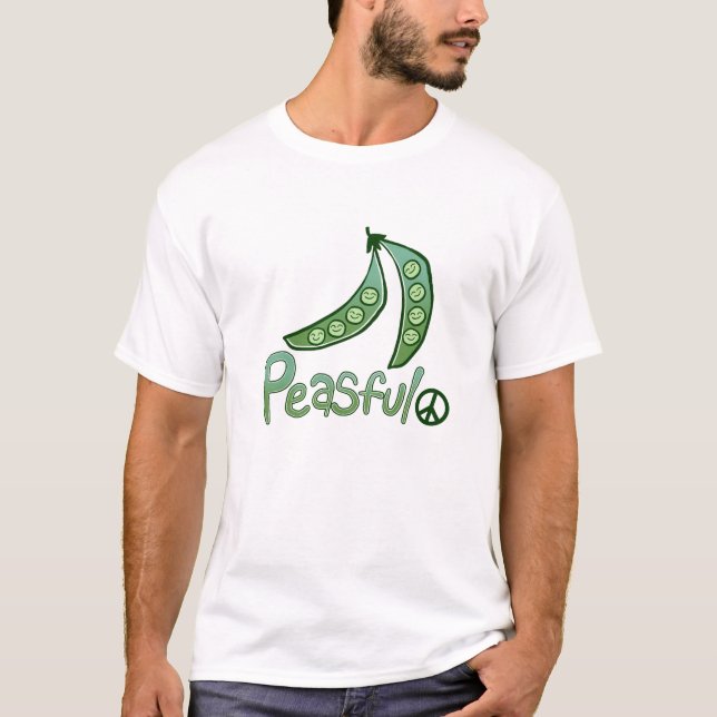 T-shirt végétalien d'hommes de Peasful (Devant)